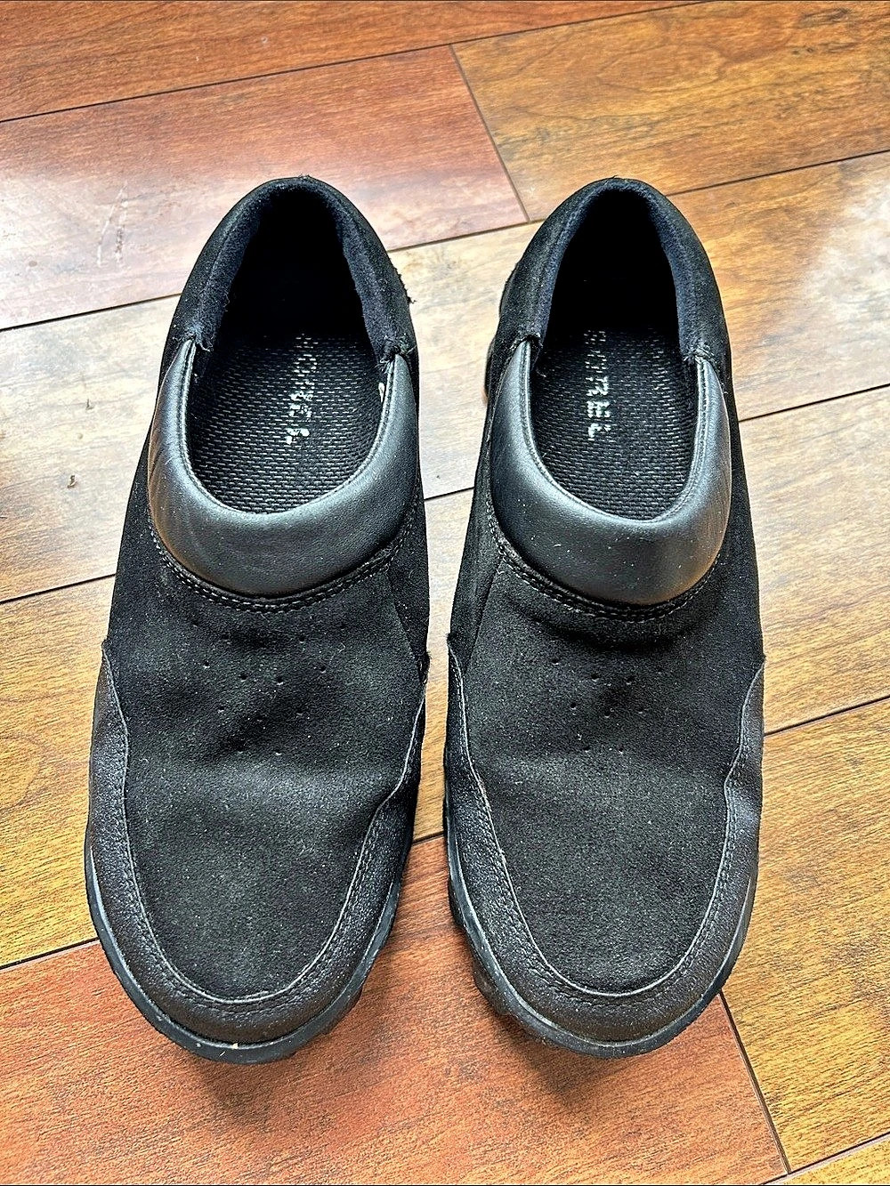 Sorel snowclog Black leather clog: Slip-On Lug Sole Shoes US W10